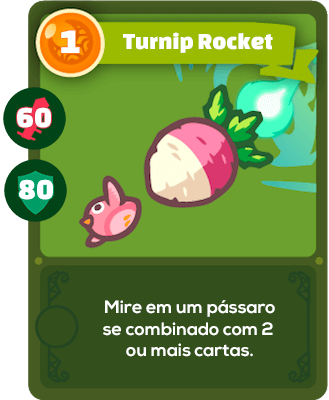 Carta traduzida de Planta - Turnip Rocket 